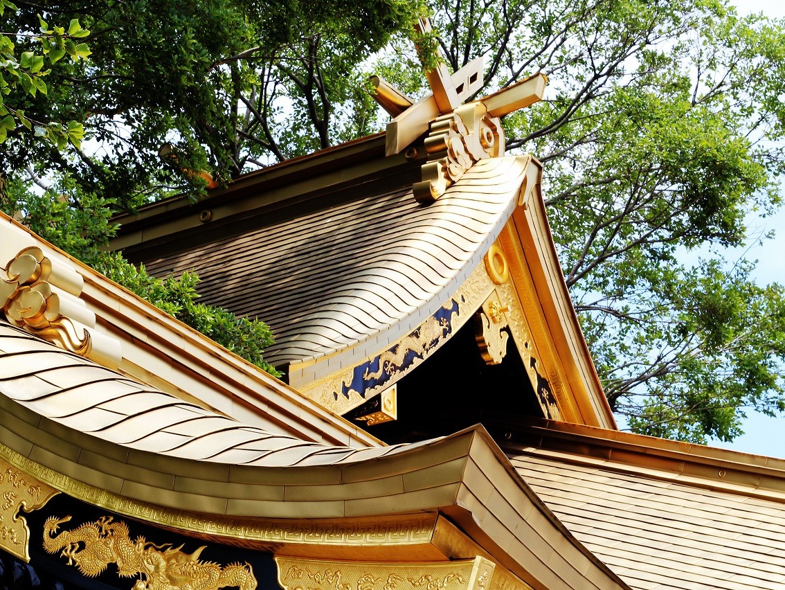 龍王神社の屋根