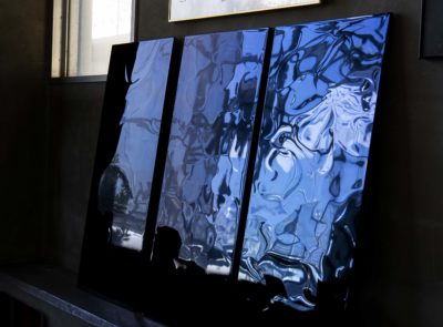 美しい光干渉３Dステンレス製意匠パネル